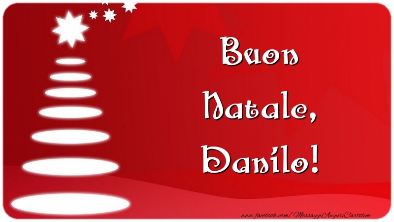 Cartoline di Natale - Albero Di Natale | Buon Natale, Danilo