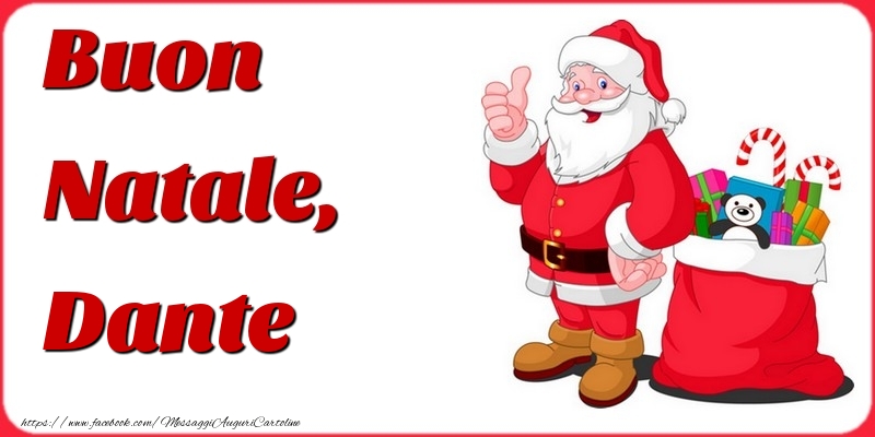 Cartoline di Natale - Babbo Natale | Buon Natale, Dante
