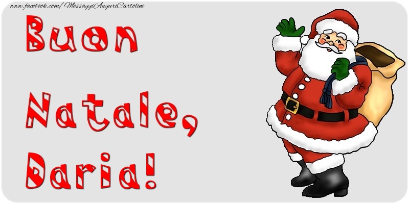 Cartoline di Natale - Babbo Natale & Regalo | Buon Natale, Daria