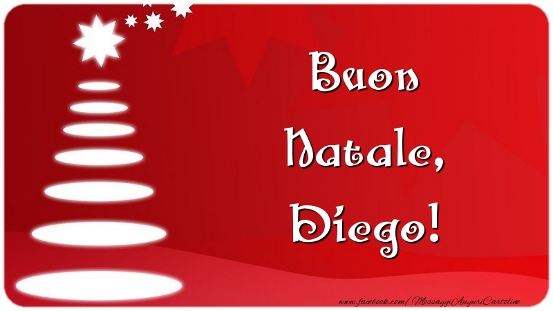 Cartoline di Natale - Albero Di Natale | Buon Natale, Diego