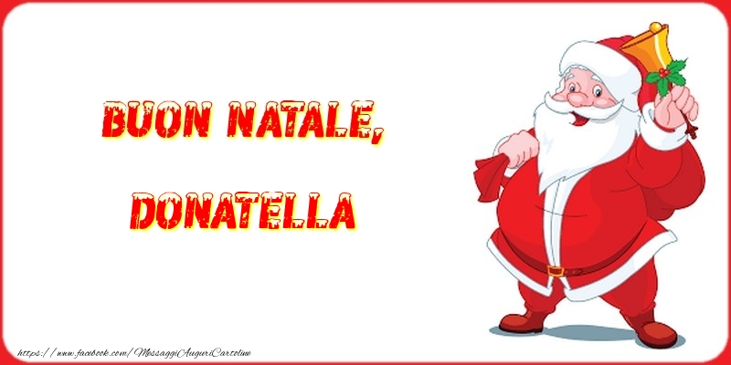 Cartoline di Natale - Buon Natale, Donatella