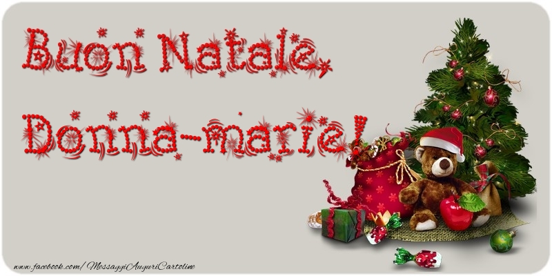 Cartoline di Natale - Albero Di Natale & Animali & Regalo | Buon Natale, Donna-Marie