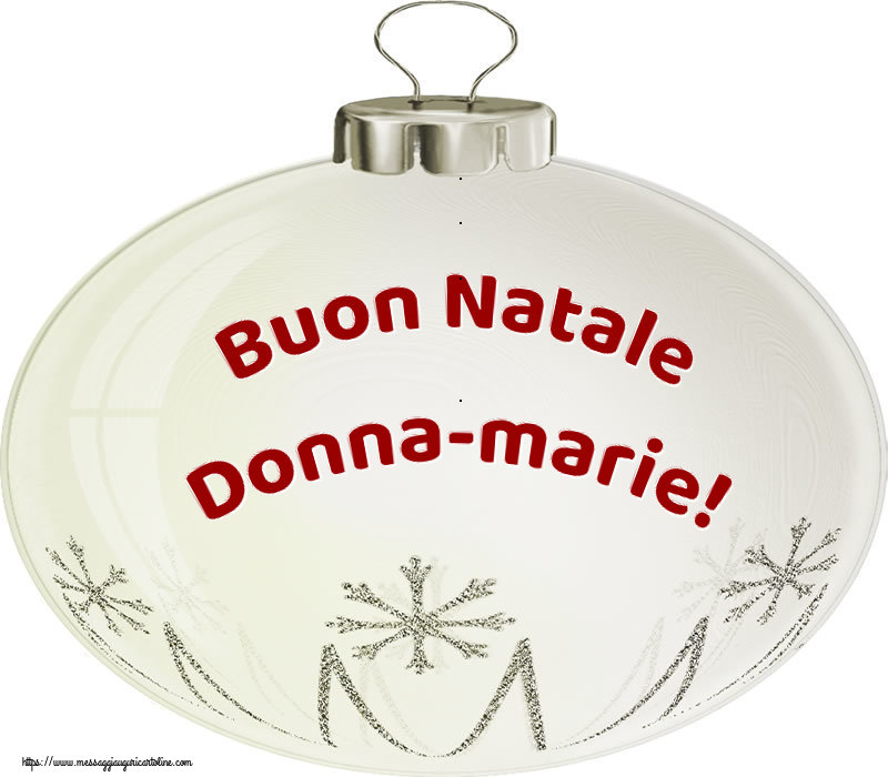 Cartoline di Natale - Buon Natale Donna-Marie!