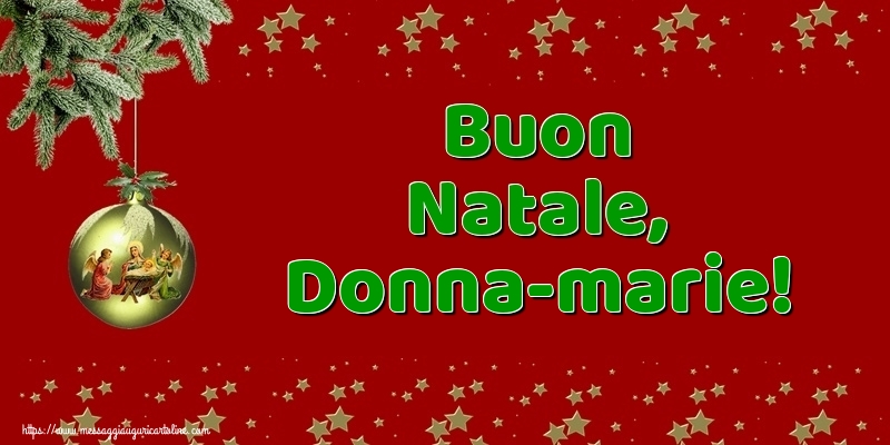 Cartoline di Natale - Buon Natale, Donna-Marie!