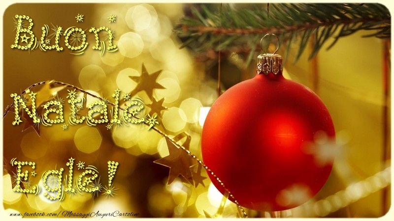 Cartoline di Natale - Albero Di Natale & Palle Di Natale | Buon Natale, Egle