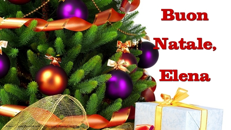 Cartoline di Natale - Buon Natale, Elena