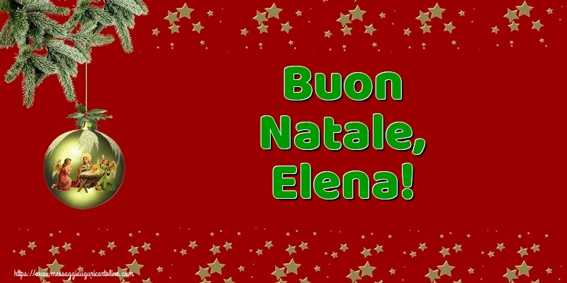 Cartoline di Natale - Palle Di Natale | Buon Natale, Elena!