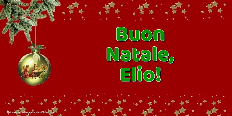 Cartoline di Natale - Buon Natale, Elio!