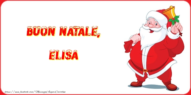 Cartoline di Natale - Buon Natale, Elisa