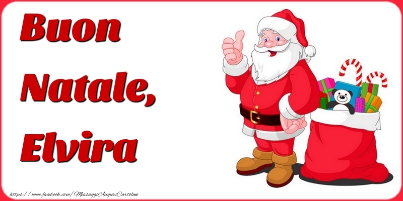 Cartoline di Natale - Babbo Natale | Buon Natale, Elvira