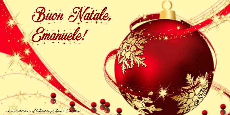 Cartoline di Natale - Buon Natale, Emanuele