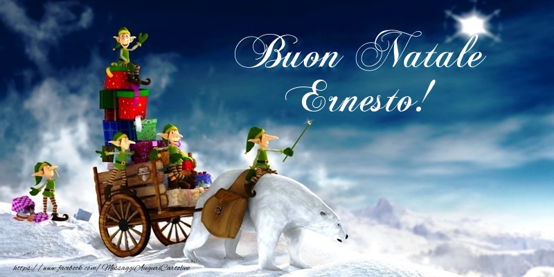 Cartoline di Natale - Buon Natale Ernesto!