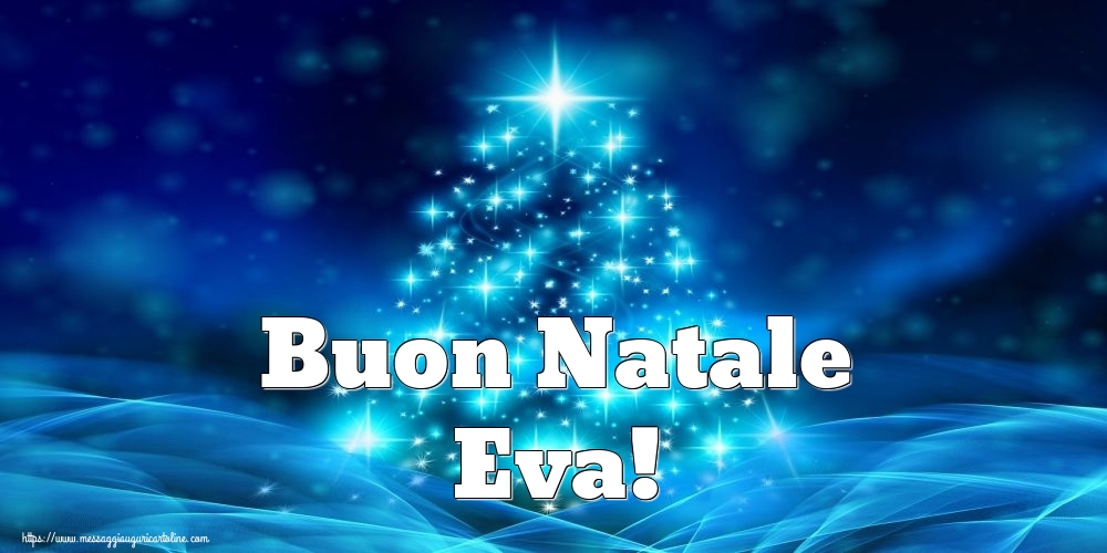 Cartoline di Natale - Buon Natale Eva!