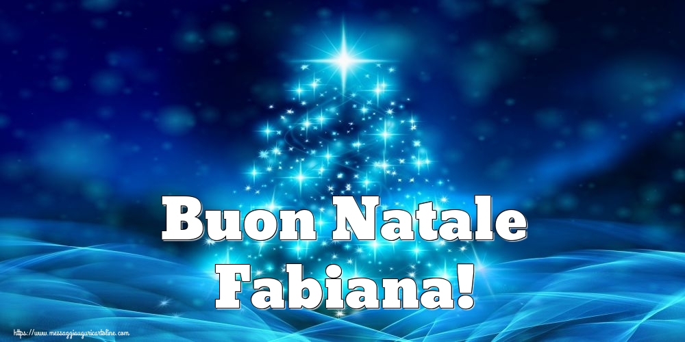 Cartoline di Natale - Albero Di Natale | Buon Natale Fabiana!