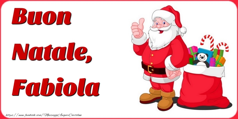 Cartoline di Natale - Buon Natale, Fabiola