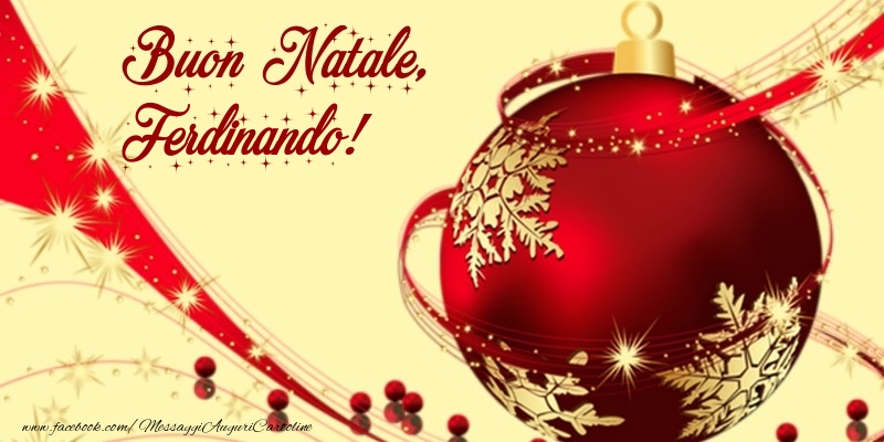 Cartoline di Natale - Buon Natale, Ferdinando
