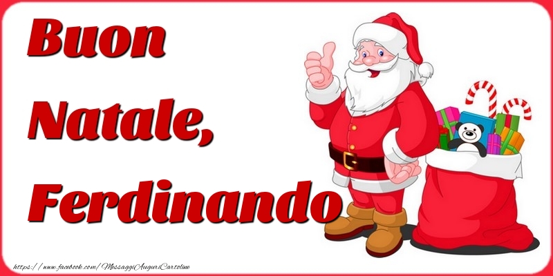 Cartoline di Natale - Babbo Natale | Buon Natale, Ferdinando
