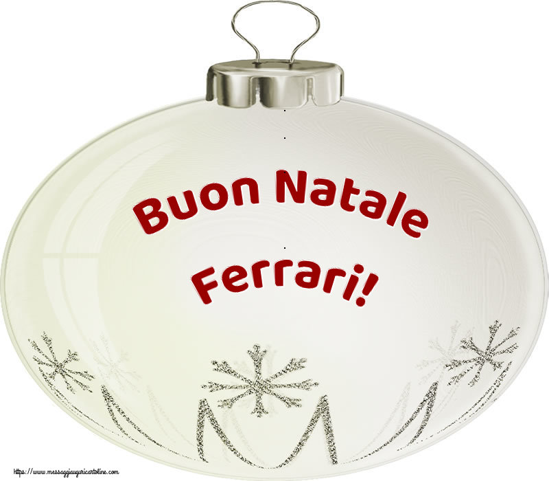 Cartoline di Natale - Palle Di Natale | Buon Natale Ferrari!