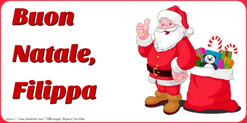 Cartoline di Natale - Babbo Natale | Buon Natale, Filippa