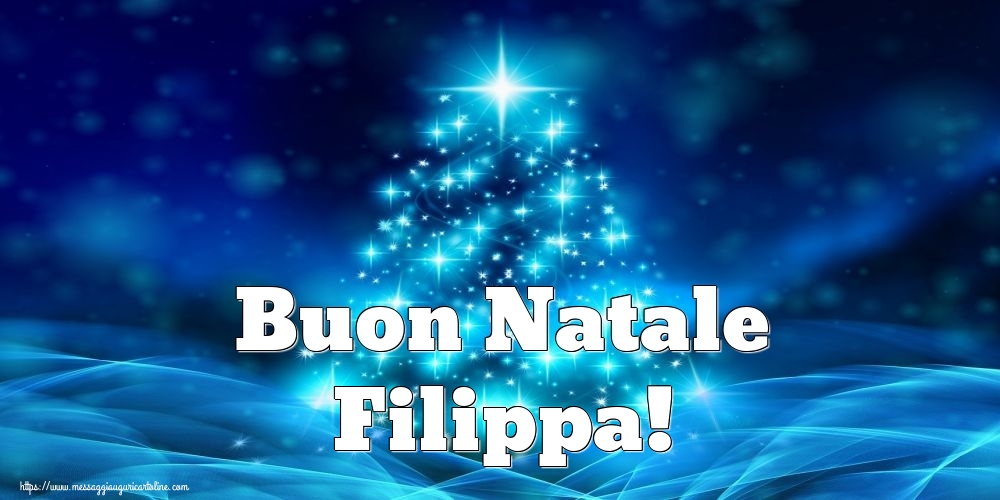 Cartoline di Natale - Albero Di Natale | Buon Natale Filippa!