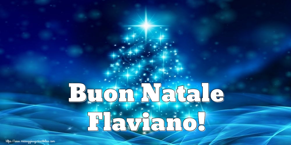 Cartoline di Natale - Albero Di Natale | Buon Natale Flaviano!