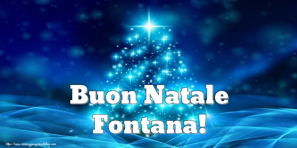 Cartoline di Natale - Buon Natale Fontana!