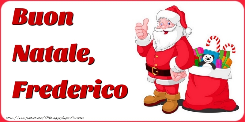 Cartoline di Natale - Babbo Natale | Buon Natale, Frederico