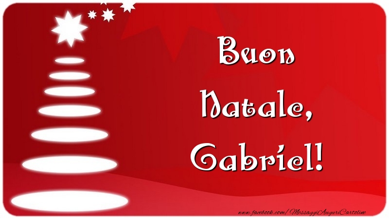 Cartoline di Natale - Albero Di Natale | Buon Natale, Gabriel