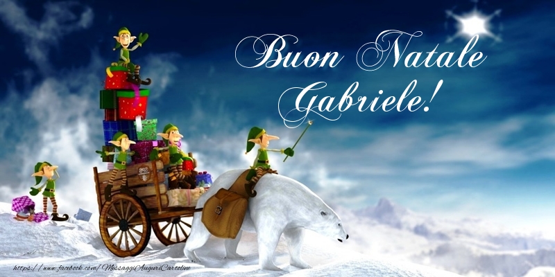 Cartoline di Natale - Regalo | Buon Natale Gabriele!