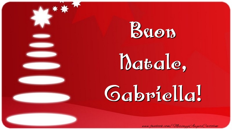 Cartoline di Natale - Albero Di Natale | Buon Natale, Gabriella