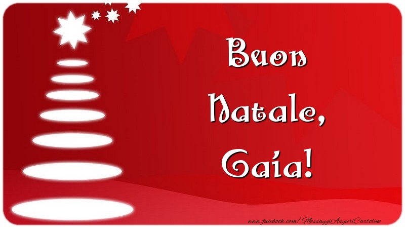 Cartoline di Natale - Buon Natale, Gaia