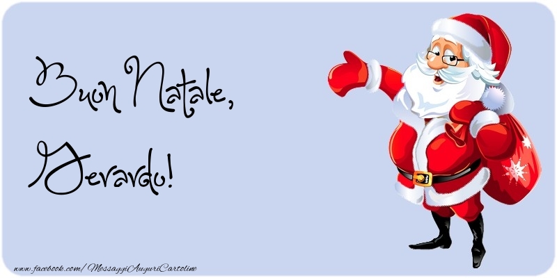 Cartoline di Natale - Babbo Natale | Buon Natale, Gerardo