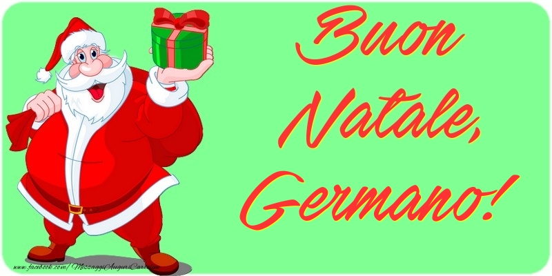Cartoline di Natale - Buon Natale, Germano