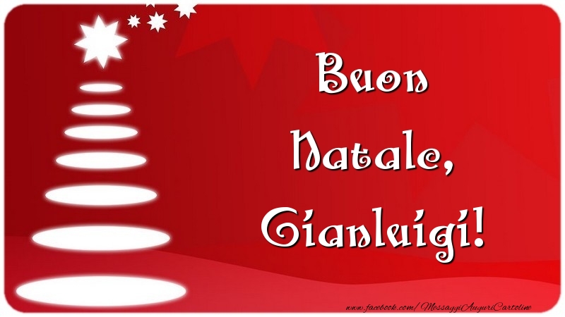 Cartoline di Natale - Albero Di Natale | Buon Natale, Gianluigi