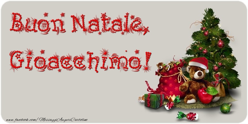 Cartoline di Natale - Albero Di Natale & Animali & Regalo | Buon Natale, Gioacchimo