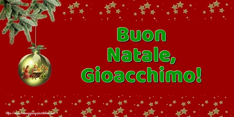 Cartoline di Natale - Buon Natale, Gioacchimo!