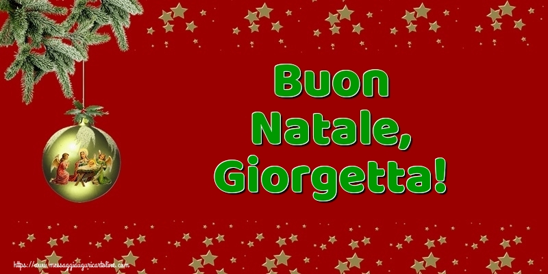 Cartoline di Natale - Buon Natale, Giorgetta!