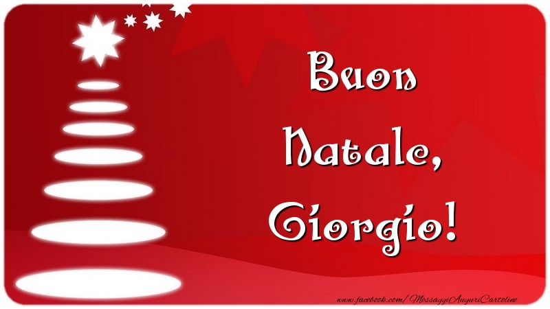 Cartoline di Natale - Albero Di Natale | Buon Natale, Giorgio