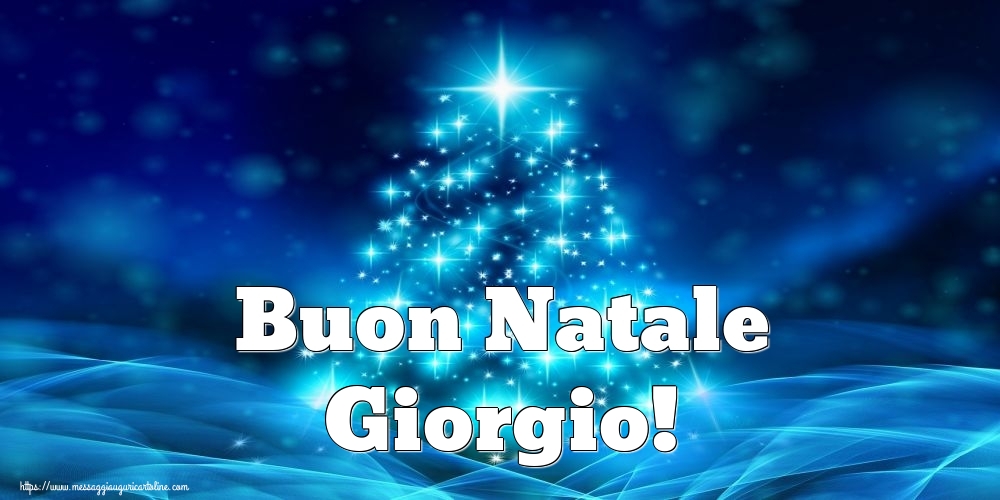 Cartoline di Natale - Albero Di Natale | Buon Natale Giorgio!