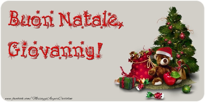 Cartoline di Natale - Albero Di Natale & Animali & Regalo | Buon Natale, Giovanny