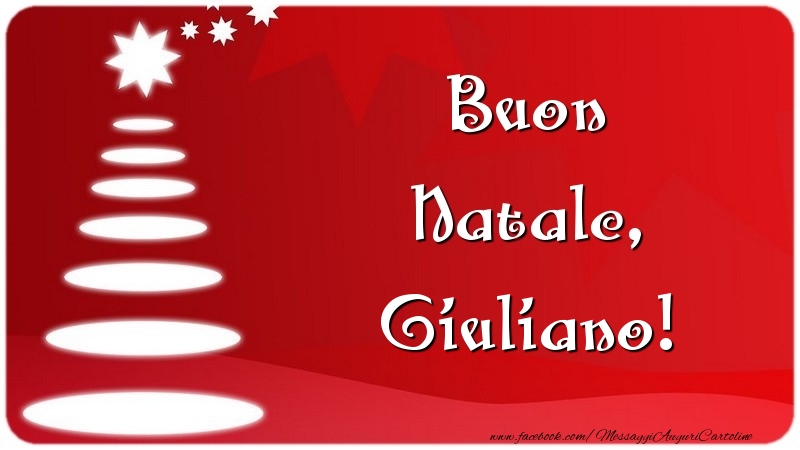 Cartoline di Natale - Albero Di Natale | Buon Natale, Giuliano