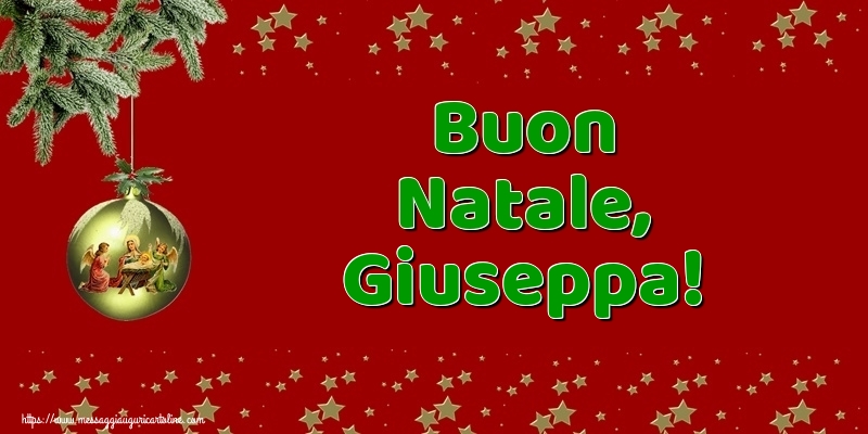 Cartoline di Natale - Buon Natale, Giuseppa!