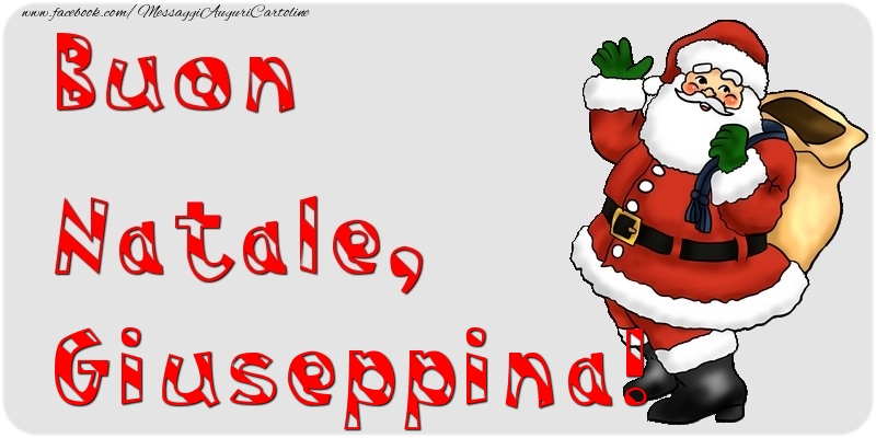 Cartoline di Natale - Buon Natale, Giuseppina