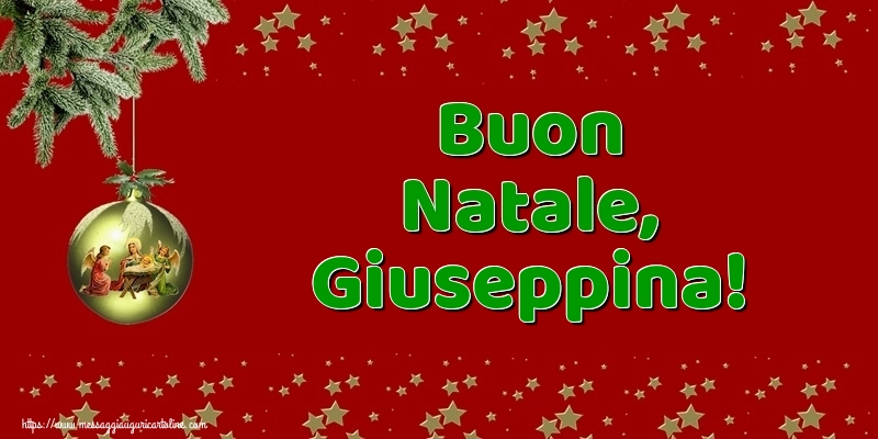 Cartoline di Natale - Buon Natale, Giuseppina!