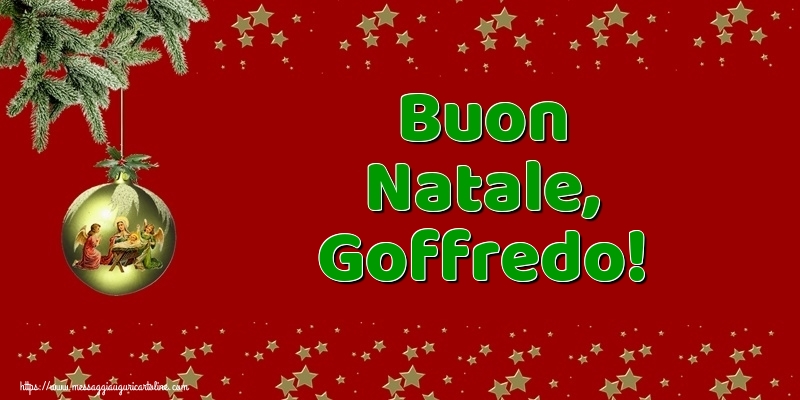 Cartoline di Natale - Buon Natale, Goffredo!