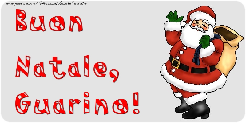 Cartoline di Natale - Babbo Natale & Regalo | Buon Natale, Guarino