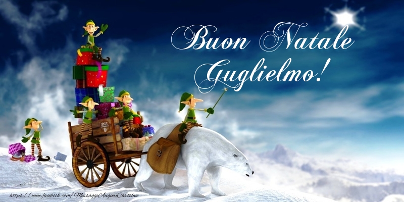Cartoline di Natale - Regalo | Buon Natale Guglielmo!