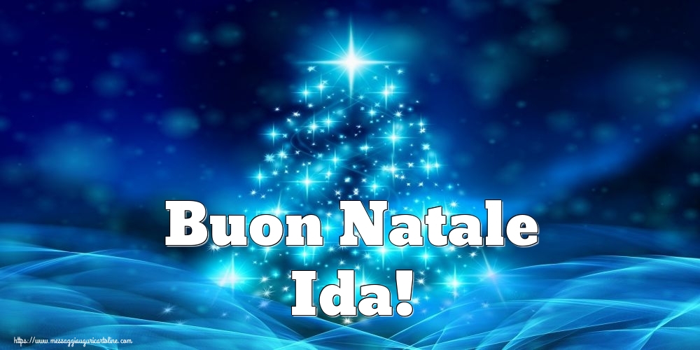 Cartoline di Natale - Buon Natale Ida!