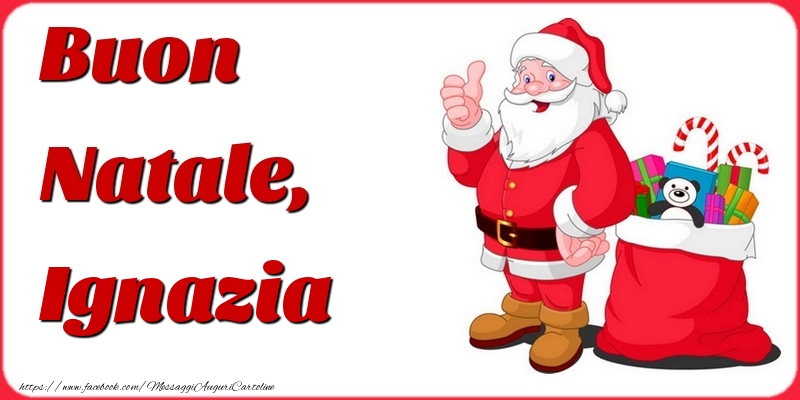 Cartoline di Natale - Buon Natale, Ignazia
