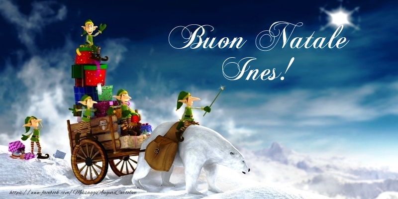 Cartoline di Natale - Buon Natale Ines!